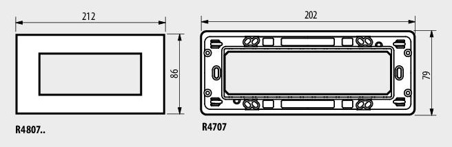 Рамка 7 мод. цвят Син металик (Blue metal) Classia Bticino /блистер/