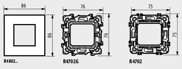 Рамка 2 мод. цвят Син металик (Blue metal) Classia Bticino /блистер/