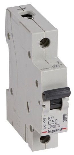 Автоматичен прекъсвач RX3 1P 50A крива С 6kA  Legrand