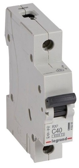 Автоматичен прекъсвач RX3 1P 40A крива С 6kA Legrand
