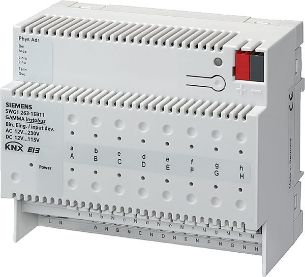 Актуатор входове N263E01 16х 12…230Vac/dc 6DIN KNX Siemens