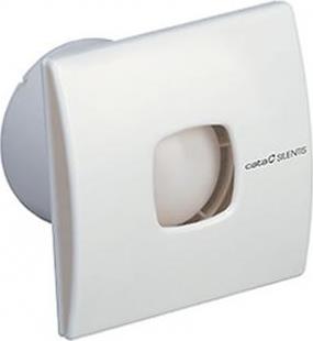 Вентилатор SILENTIS10T LOW NOISE TIMER ф100мм, цвят Бял, 90м3/ч,12W, 30dB с таймер, комплект с клапа CATA