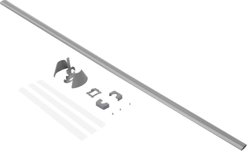 Кит Ovoline за захранване през таван на колона Snap-On с 1 отделение, двустранна, алуминий Legrand