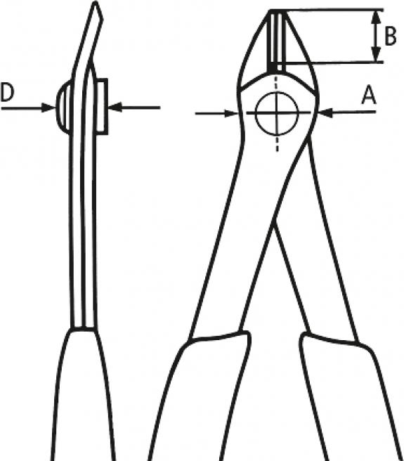 Клещи резачки Super-Knips, синьо-червена ръкохватка 125мм, с отваряща пружина и уловител за отпадък, Knipex