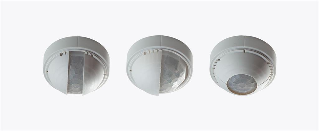 Датчик за присъствие PIR, за открит монтаж към осветител, 360°, обхват D40m @ h=15m, IP65, DALI, EBDHS-MB-DD, /до изчерпване/