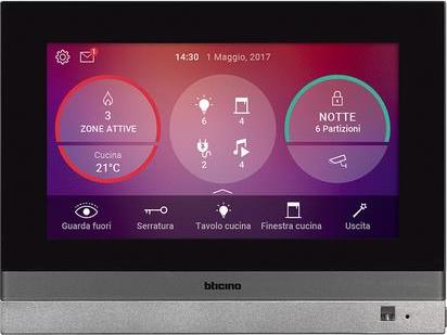 Дисплей HOMETOUCH 2 wire 7'' цвят Антрацит My Home Bticino