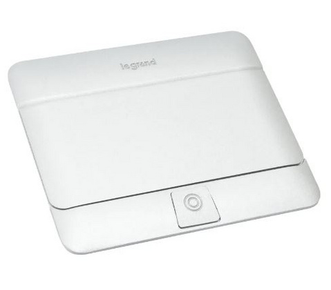 Подова/Мебелна кутия 4 мод. с вкл. монтажен кит цвят АЛУМИНИЙ МАТ (Matt aluminium) Pop-Up кутия Legrand /до изчерпване/