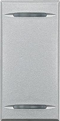 Лицев панел за сценариен ключ двупосочен 1 мод. цвят Алуминий Axolute Bticino