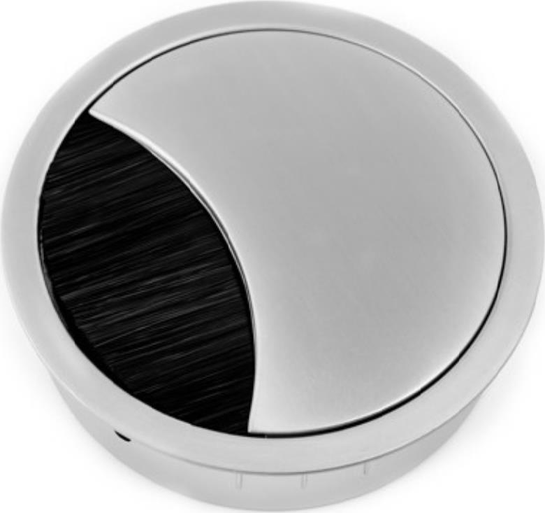 Мебелен громет LOOP ROUND Ф80мм, цвят Алуминий, Bachmann