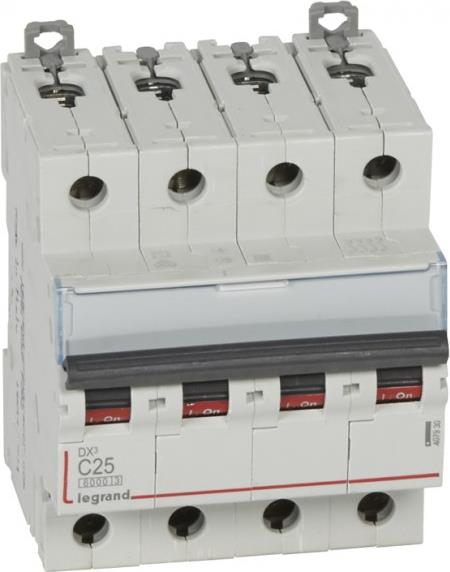 Автоматичен прекъсвач DX3 4P 25A крива С 6kA Legrand
