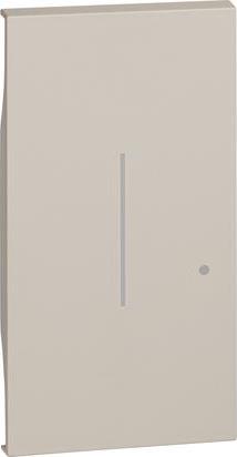 Лицев панел за Smart еднополюсен/девиаторен ключ 2 мод. БЕЗжичен подвижен цвят Крем LNow Bticino с Netatmo