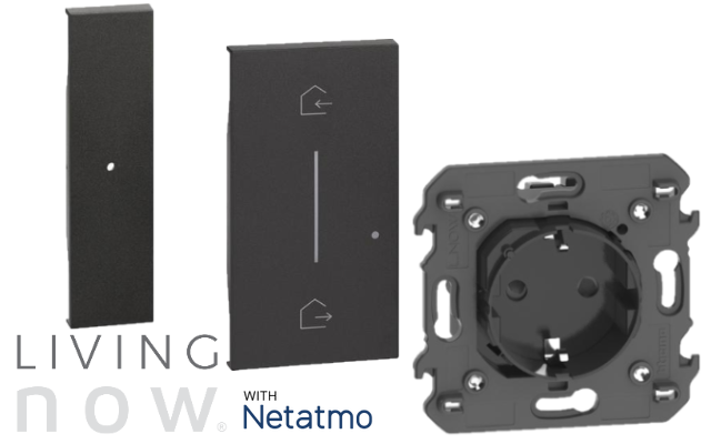 Черни механизми и лицеви панели LNOW с Netatmo