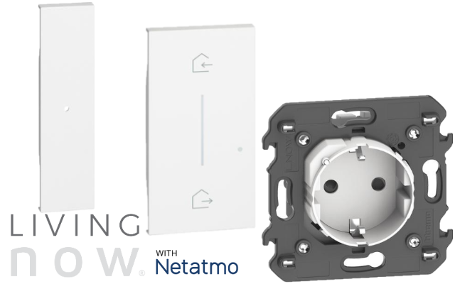 Бели механизми и лицеви панели LNOW с Netatmo