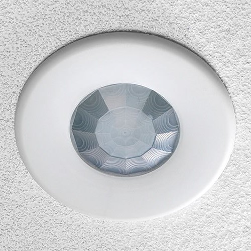 Датчик за присъствие PIR, за вграждане в таван, 360°, обхват D7m @ h=2,8m, IP40, 2CH, EBDSPIR-PRM-2CH, CP Electronics