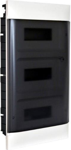 Табло за СКРИТ монтаж 3х12 мод. Practibox S с прозрачна врата и Н и РЕ клеми Legrand