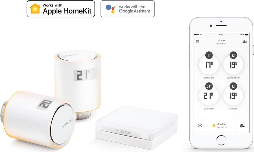 Стартов пакет - Термоглави за радиатори Smart, централно отопление Netatmo /до изчерпване/