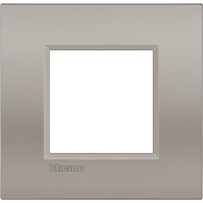 Рамка 2 мод. метална Sand за обикновена конзола 50мм AIR LL Bticino /до изчерпване/