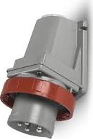 Промишлен щепсел 3P+N+Е 32A 346-415V IP67/69, 6h с обръщане на фазите серия Optima-REVERSE за открит монтаж Scame