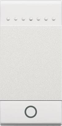 Лицев панел за ключ символ за светлина 1 мод. цвят бял LL Bticino