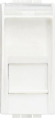 Розетка RJ45 cat.6A STP конектор toolless IDC 1 мод. цвят Бял LL Bticino