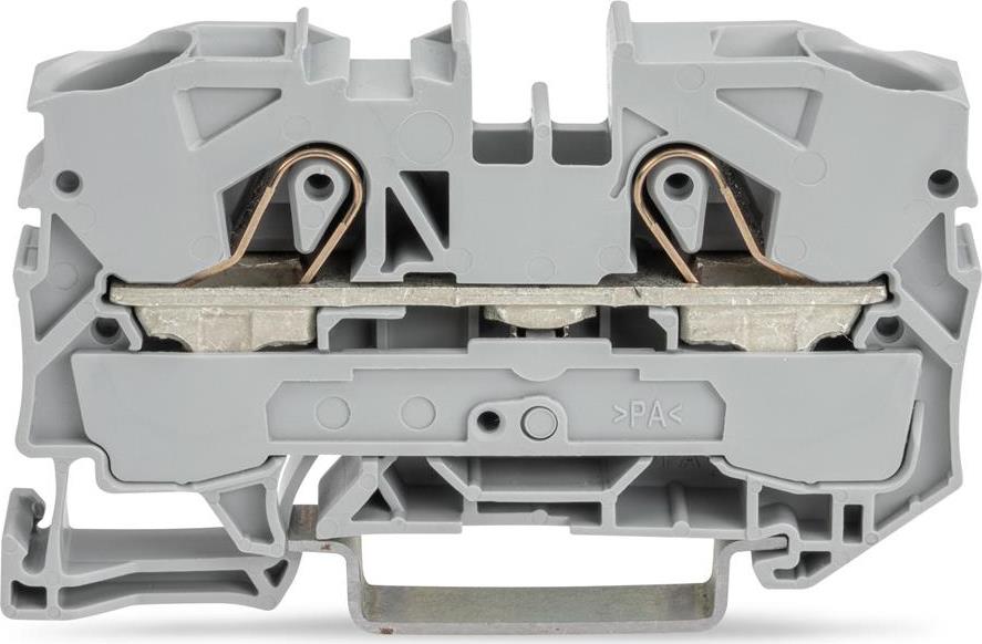 Редова клема СИВА 10мм2 БЕЗВИНТОВА серия TOPJOB® S Wago