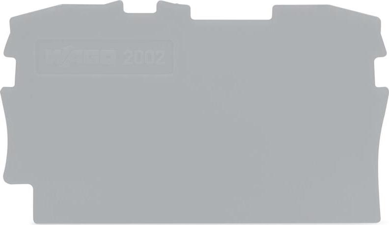 Крайна капачка 2.5мм2 сива за редова клема TOPJOB® S Wago