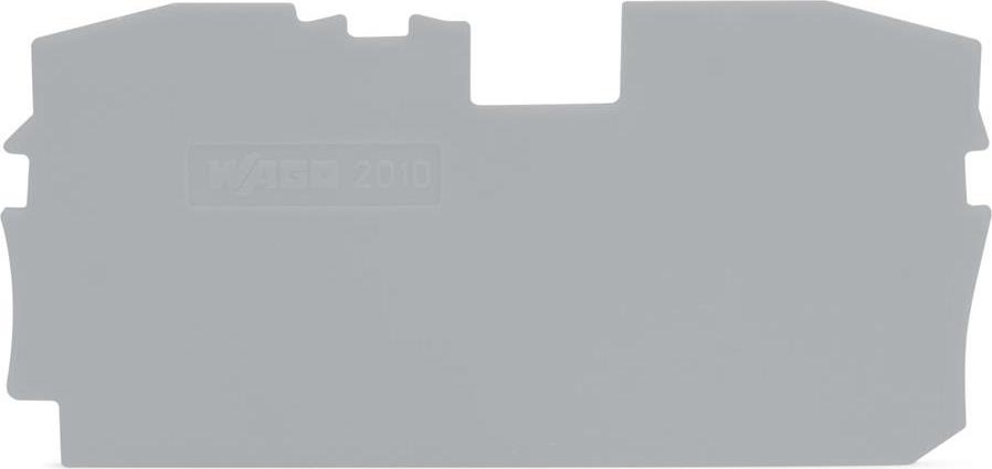 Крайна капачка 10мм2 сива за редова клема TOPJOB® S Wago