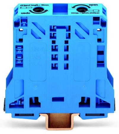 Редова клема СИНЯ 50мм2 БЕЗВИНТОВА серия TOPJOB® S Wago