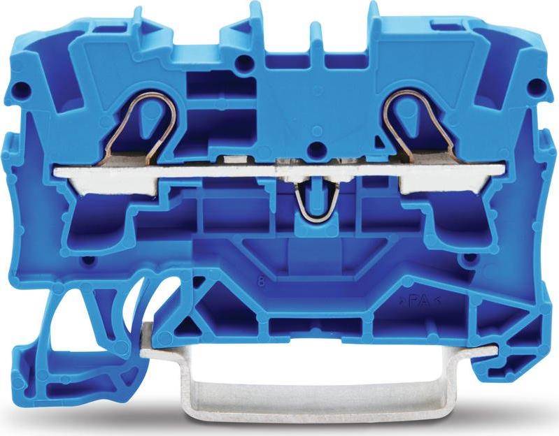 Редова клема СИНЯ 4мм2 БЕЗВИНТОВА серия TOPJOB® S Wago