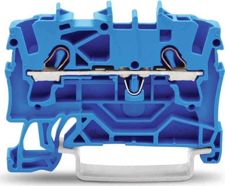 Редова клема СИНЯ 2.5мм2 БЕЗВИНТОВА серия TOPJOB® S Wago