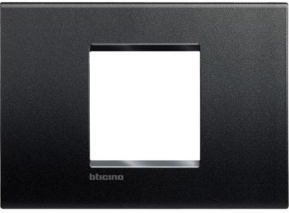 Рамка 2 мод. за монтаж върху 3 мод. носеща рамка правоъгълна Antracite LL Bticino 