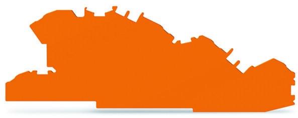 Крайна капачка 6мм2 оранжева за редова клема N/L/PE TOPJOB® S Wago