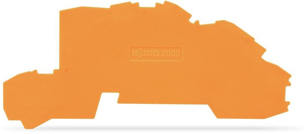 Крайна капачка 4мм2 оранжева за редова клема N/L/PE TOPJOB® S Wago