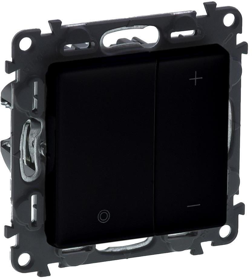 Димер бутонен R=3-400W L=3-400VA LED=3-125VA цвят черен Valena Life Legrand