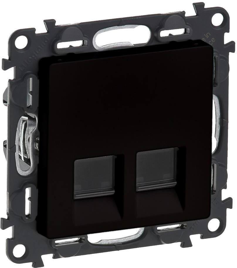 Розетка 2xRJ45 cat.5e UTP цвят черен Valena Life Legrand