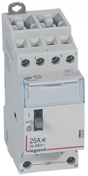 Модулен контактор с ръкохватка CX3, 25A 4NO 220V 2 модула БЕЗШУМЕН Legrand