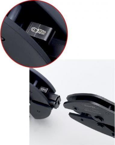 Клещи за кримпване на кабелни накрайници 0.5-25мм2 MultiCrimp, 5 челюсти, синьо-червена ръкохватка 250мм, с пружина, Knipex