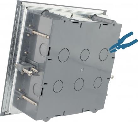 Подова кутия 12 модула ECOBOX с капак за хоризонтален монтаж на механизми Legrand