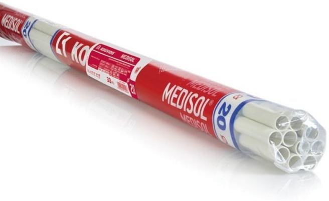 Твърда тръба вън. ф25мм вътр. ф21.5мм 750N клас 3341 цвят Сив UV стабилизирана MEDISOL 3м /30м/ Kouvidis