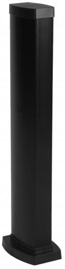 Мини колона с 2 отделения, двустранна, 0.68м, алум. конструкция, PVC капаци, черна Snap-On Legrand