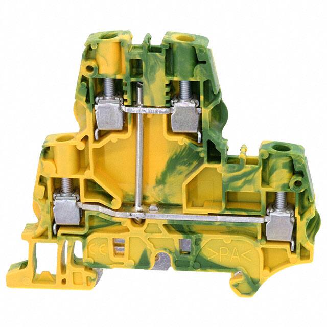 Редова клема ДВУРЕДОВА жълто/зелена 6мм2 ZS6-D1-PE серия SNK ABB