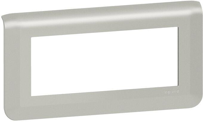 Лицева рамка 5 мод. цвят алуминий Mosaic NEW Legrand