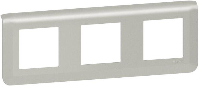 Лицева рамка 3х2 мод. цвят алуминий Mosaic NEW Legrand