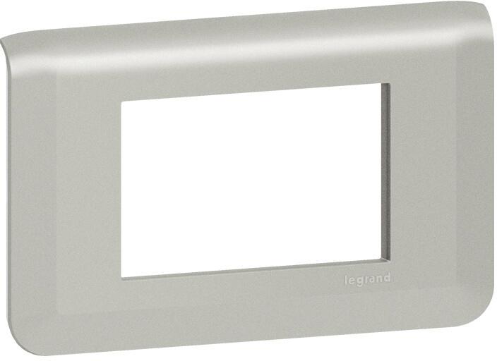 Лицева рамка 3 мод. цвят алуминий Mosaic NEW Legrand