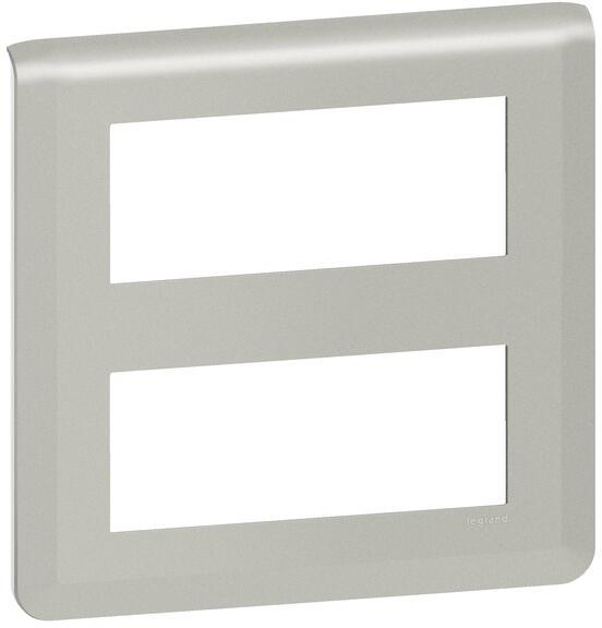 Лицева рамка 2х5 мод. цвят алуминий Mosaic NEW Legrand