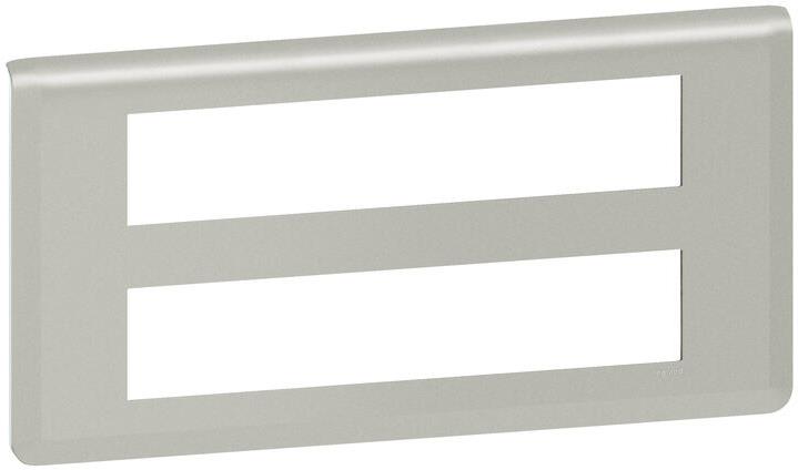 Лицева рамка 2х10 мод. цвят алуминий Mosaic NEW Legrand