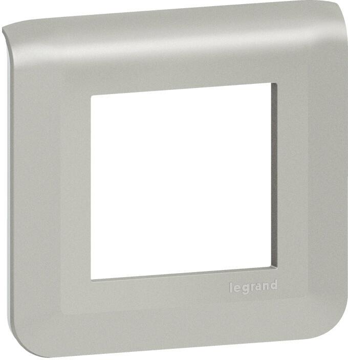 Лицева рамка 2 мод. цвят алуминий Mosaic NEW Legrand