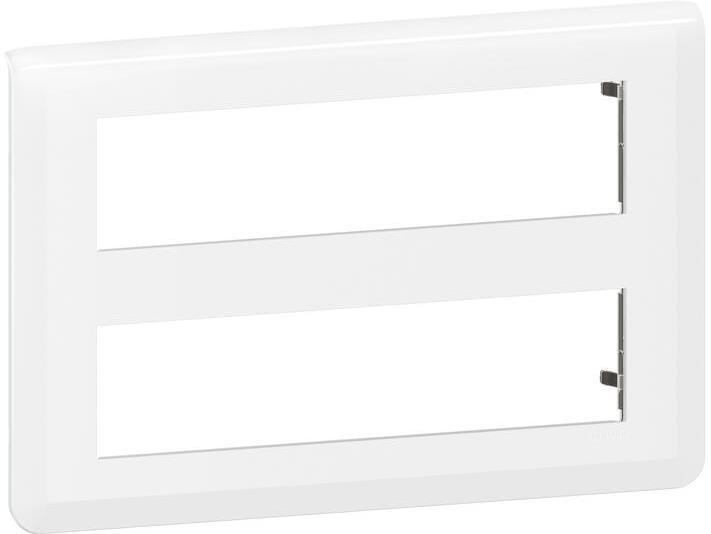 Лицева рамка 2х8 мод. цвят бял Mosaic NEW Legrand