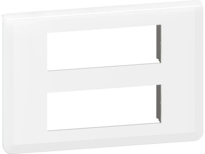 Лицева рамка 2х6 мод. цвят бял Mosaic NEW Legrand