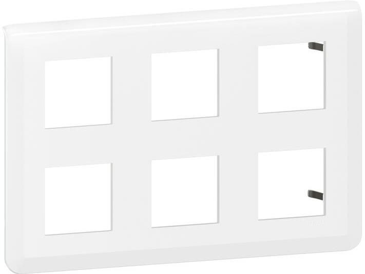 Лицева рамка 2x3x2 мод. цвят бял Mosaic NEW Legrand